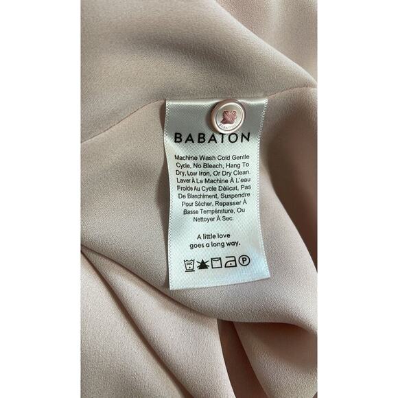 Aritzia Babaton Sleeveless Blouse‎ Tank Top Light Pink Size XS - Picture 6 of 7